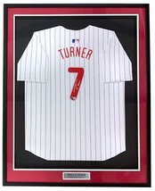 Trea Turner Signé Encadré Philadelphia Phillies Nike Limité Baseball Jer... - £542.75 GBP
