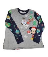 Disney 100 Pajama Top Mickey Frozen Stitch Christmas Tradition Womens 2X... - £6.94 GBP