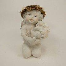 Dreamsicles By Cast Art  Golden Cherub & Child 10656 5" Figurine  1998  BEK3Z - $10.00