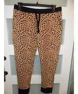 LITTLE BUM BUMS LEOPARD MAMA JOGGER SWEATPANTS SIZE L WOMEN&#39;S - €39,42 EUR