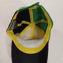 Parquet Jamaica Flag Men's Back Strap Yellow/Green Baseball Cap Hat image 7