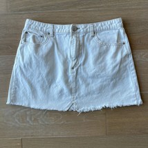 Urban Outfitters BDG Distressed Beige Denim Mini Skirt Large - $19.99