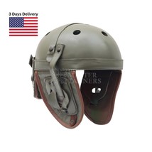 US M-1938 Tanker Helmet WWII US Jeep Helmet Vintage Replica Helmet WW2 Helmet - £58.76 GBP