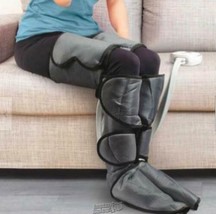 North American Health+Wellness Heated Compression Leg Wraps Grey - £68.88 GBP