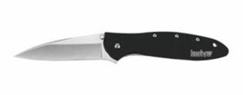 Kershaw 1660SWBLK Leek Stonewashed Folding Knife 3in Blade - $71.25