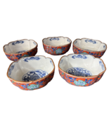 Vintage Japanese Imari Ware Porcelain Side Serving Dishes (5), Circa 1950s - €24,28 EUR