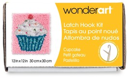 Wonderart Latch Hook Kit 12&quot;X12&quot;-Cupcake - £27.32 GBP