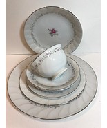 Royal Swirl Fine China Of Japan 7 Piece Place Setting Service For 1 - £46.92 GBP