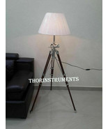 Beautiful Tripod Floor Lamp Nautical Adjustable Tripod Wooden Stand - £105.22 GBP