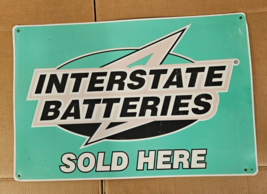 VINTAGE Interstate Batteries Sold Gas Sation Sign Service Center Adverti... - £200.04 GBP