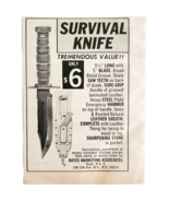 1968 Bates Survival Knife Advertisement Hunting Accessory Knives Vintage... - $19.99