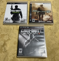 Sony PS3 Lot Of 3 Call Of Duty Modern Warfare 2 &amp;3 Call Of Duty Black Op 2 - $16.38