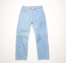 Vintage Y2K Levis 505 Mens 34x29 Distressed Regular Fit Straight Leg Denim Jeans - £44.36 GBP