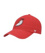 47 Red Portland Trail Blazers Miata Clean Up Logo Adjustable Hat - €19,30 EUR