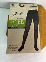 Hanes EcoSmart tights,black,diamond pattern,size Small, New in package - $20.71 CAD