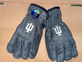 INDIANA HOOSIERS GRAY Smart Touch Knitted Gloves SMALL - $16.14