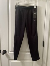 Layer 8 Boys Qwick-Dry Activewear Track Pants Lightweight Black Size Lar... - $33.95