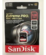 SanDisk Extreme PRO 128GB UHS-I/V30/U3/Class 10 SDXC Memory Card - $24.06