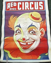 RINGLING BROTHERS RED BROS,CIRCUS (VINTAGE CLOWN POSTER)  - £175.18 GBP