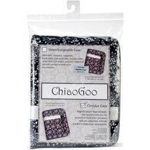 ChiaoGoo Circular Needle Case, White, Black, 23x18 cm - $34.60