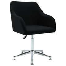 vidaXL Swivel Office Chair Black Fabric - £95.29 GBP