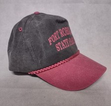 Fort Robinson State Park Ball Cap / Hat Cobra Gray Burgundy Adjustable Nebraska - £10.18 GBP
