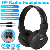 Rechargeable Fm Digital Radio Receiver Headphone Foldable Walkman Headse... - £29.37 GBP