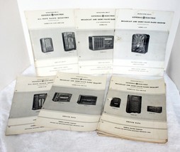 Lot of 13 GE Radio Schematic Service Data ~ A-53, E-51, E-126, E-61, E-6... - £39.14 GBP