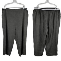 DR2 Pants 3X High Rise Straight Leg Gray Pockets Lightweight New - £22.75 GBP