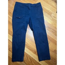 J. Jill navy square pocket chinos size 12 Petite Excellent Stretch - £12.59 GBP