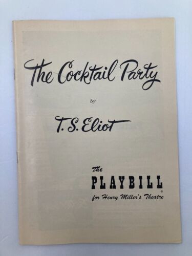 1950 Playbill Henry Miller&#39;s Theatre Henry Daniell in The Cocktail Party - $14.20