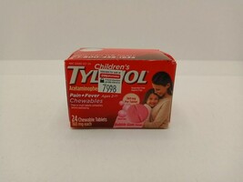 TYLENOL CHILD BUBBLEGUM CHEW TAB 24CT - $180.37 MXN