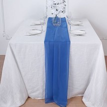 Royal Blue 72&quot;&quot; Premium Chiffon Table Top Runner Party Wedding Event Decorations - £10.23 GBP