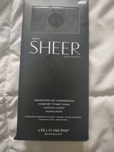 A Pea In The Pod Black/Gray Size D Sheer Tights Maternity-Brand New-SHIP... - $33.71 CAD