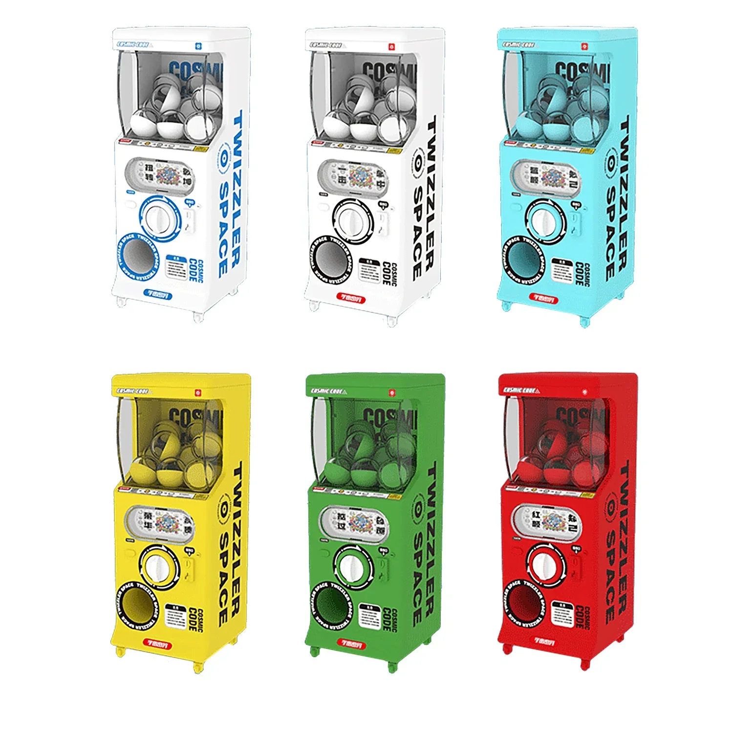 Mini Gashapon Machine 11cm Vending Machine  Small Manual Shake Puzzle Toys  play - £12.50 GBP+