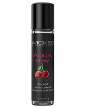Wicked Sensual Care Aqua Water Based Lubricant Cherry 1 Oz - £6.52 GBP