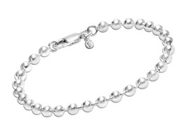 LeCalla Links Sterling Silver Jewelry 4 MM Ball Chain for 7, - £72.14 GBP