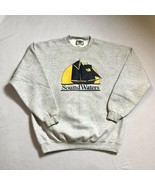 Vintage Sound Waters Public Schooner Sailing Trip Gray Crewneck Sweatshi... - $526.47 MXN