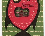 Angelo&#39;s Menu In Old Monterey on Fisherman&#39;s Wharf California 1959 - $273.04