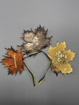 Electroplated Maple Leaf Copper Gold Silver Canada Vancouver Frosted Orn... - £26.52 GBP