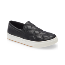 Steve Madden Women Casual Slip On Sneakers Coulter Quilted Black Faux Leather - £15.40 GBP