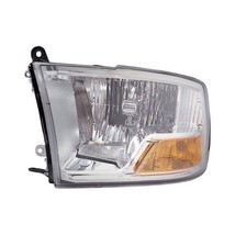 New Headlight For 2009-2012 Dodge Ram Left Driver Side Chrome Housing Clear Lens - £136.74 GBP