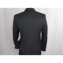 Men Suit ADOLFO 3Pc 100% Soft Wool Vested Business Formal 2 Button 1608 Charcoal image 5