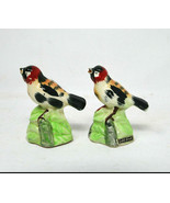 Vintage Gold Finch Songbird Salt and Pepper Shakers Japan - £14.90 GBP