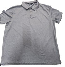 Members Mark Performance Pique Polo Golf Shirt Mens Size XL Gray Woven Stretch - £22.52 GBP