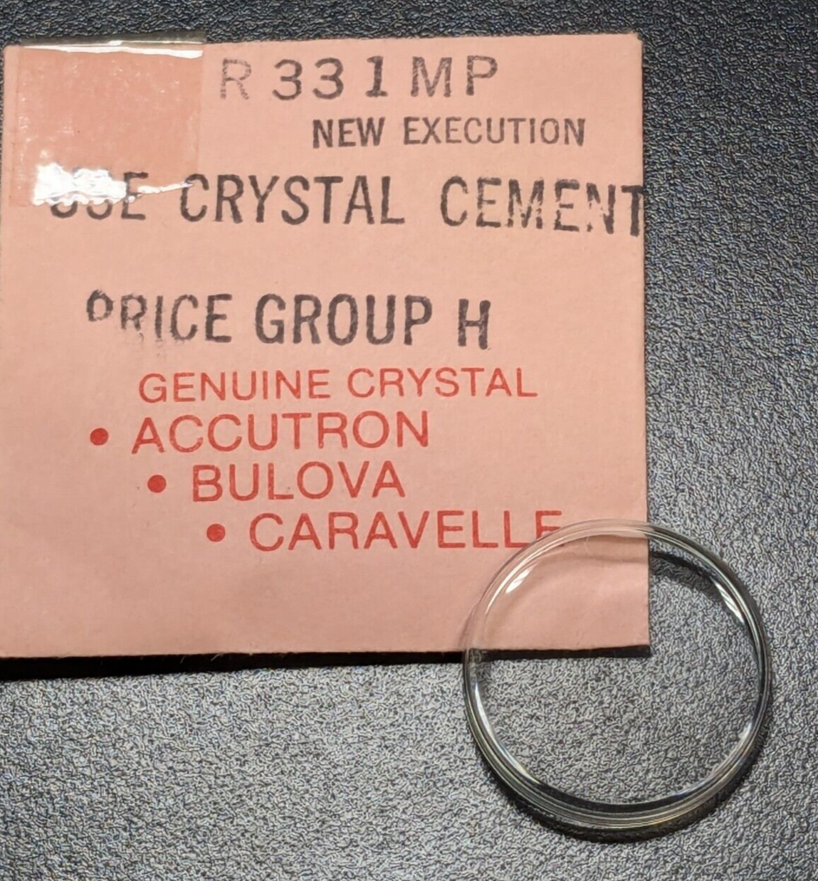 Genuine NEW Bulova Ladies Replacement Watch Crystal Part# R331MP - $12.86