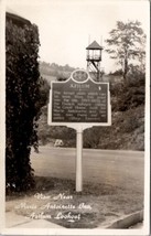 Azilum Lookout Tower Near Marie Antoinette Inn and Placard RPPC Postcard Y18 - £12.26 GBP