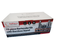 Jovacc Designs 19 Piece Bartender Kit With Bamboo Stand New In Open Box - £22.90 GBP