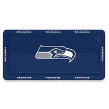 NFL Seattle Seahawks Game Time Ceramic Platter Rectangle Tray 14&quot; L - £35.52 GBP