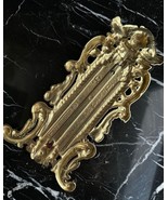 Vintage Italian Brass Thermometer  Ornate Design with Cherub Figure Dual... - $224.11 CAD